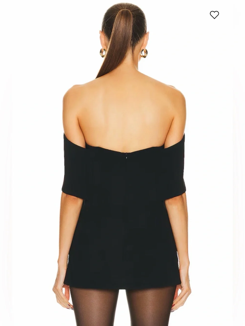 NWT Toteme Off Shoulder Evening Top Black 32/0/ XXS
